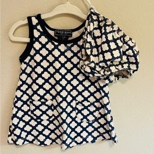 Toobydoo New York trellis dress & bloomers set super soft stretchy